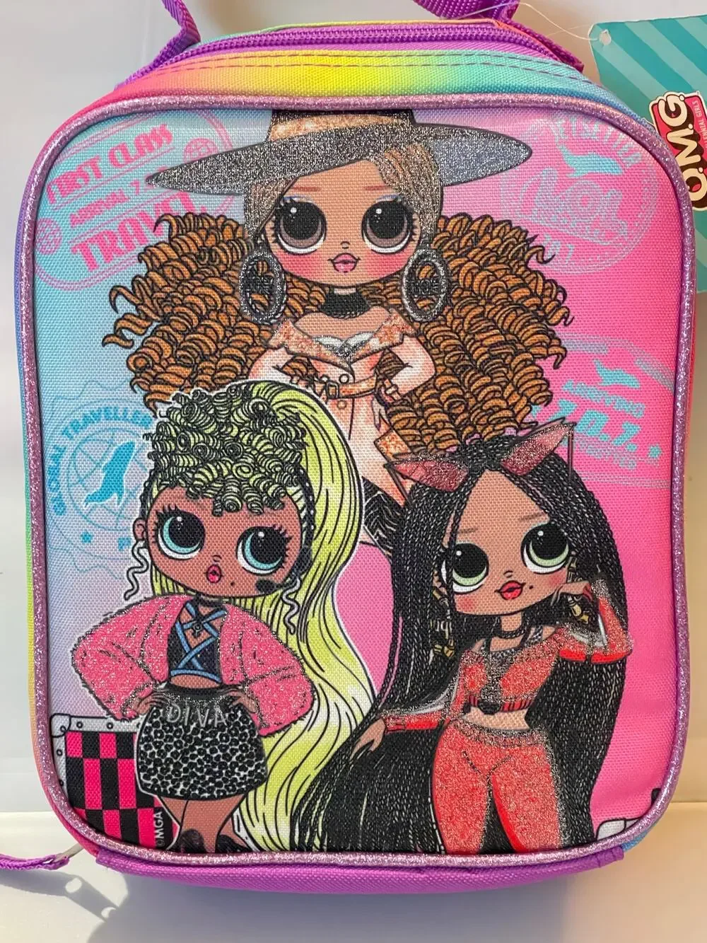MGA KIDS LOL OMG INSULATED REUSABLE LUNCH BAG FOR GIRLS NWT